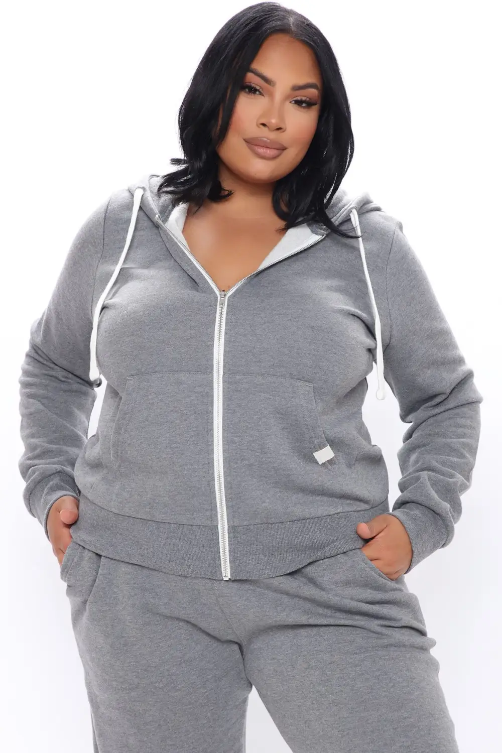 Relaxed Vibe Zip Up Jacket - Heather Grey-Aldronix
