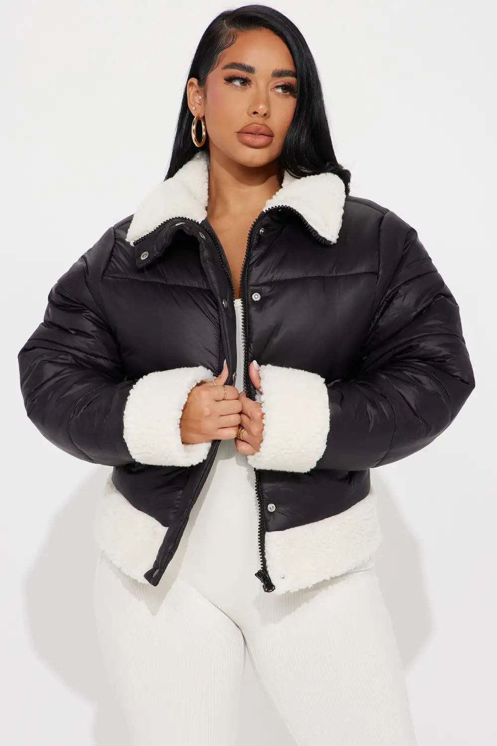Ain't No Other Puffer Jacket - Black-Aldronix