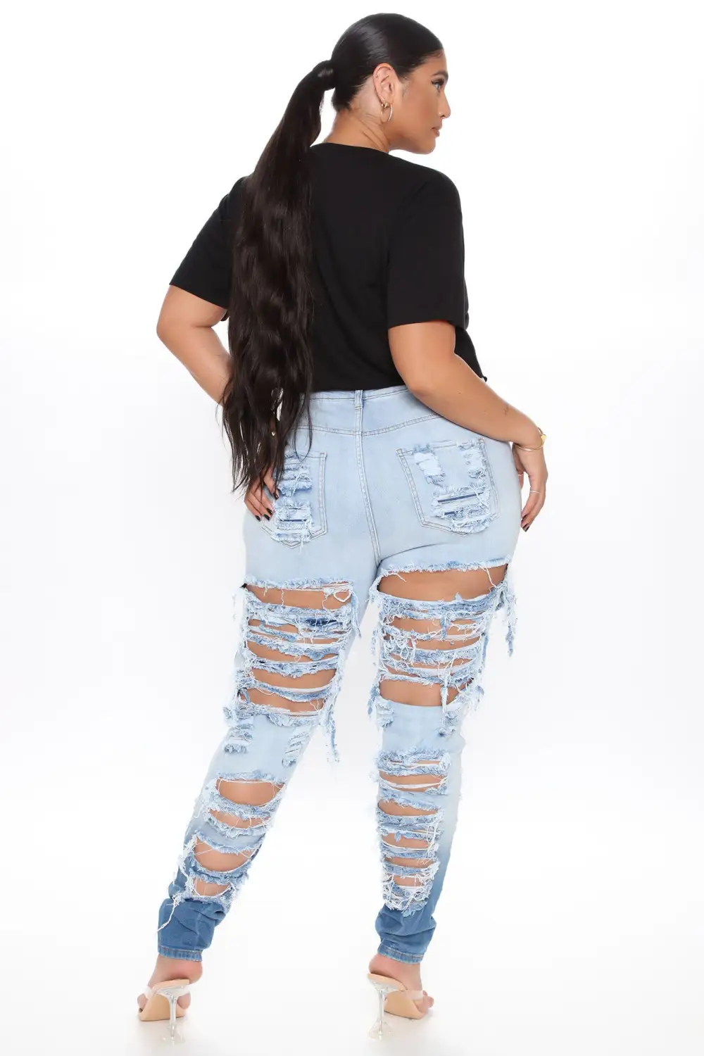 Cheap Thriller High Rise Jeans - Blue-Aldronix