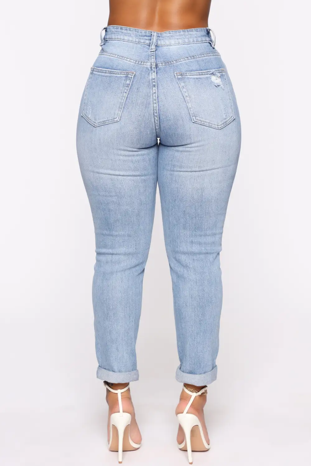 Keep Coming Back Boyfriend Jeans - Light Blue Wash-Aldronix