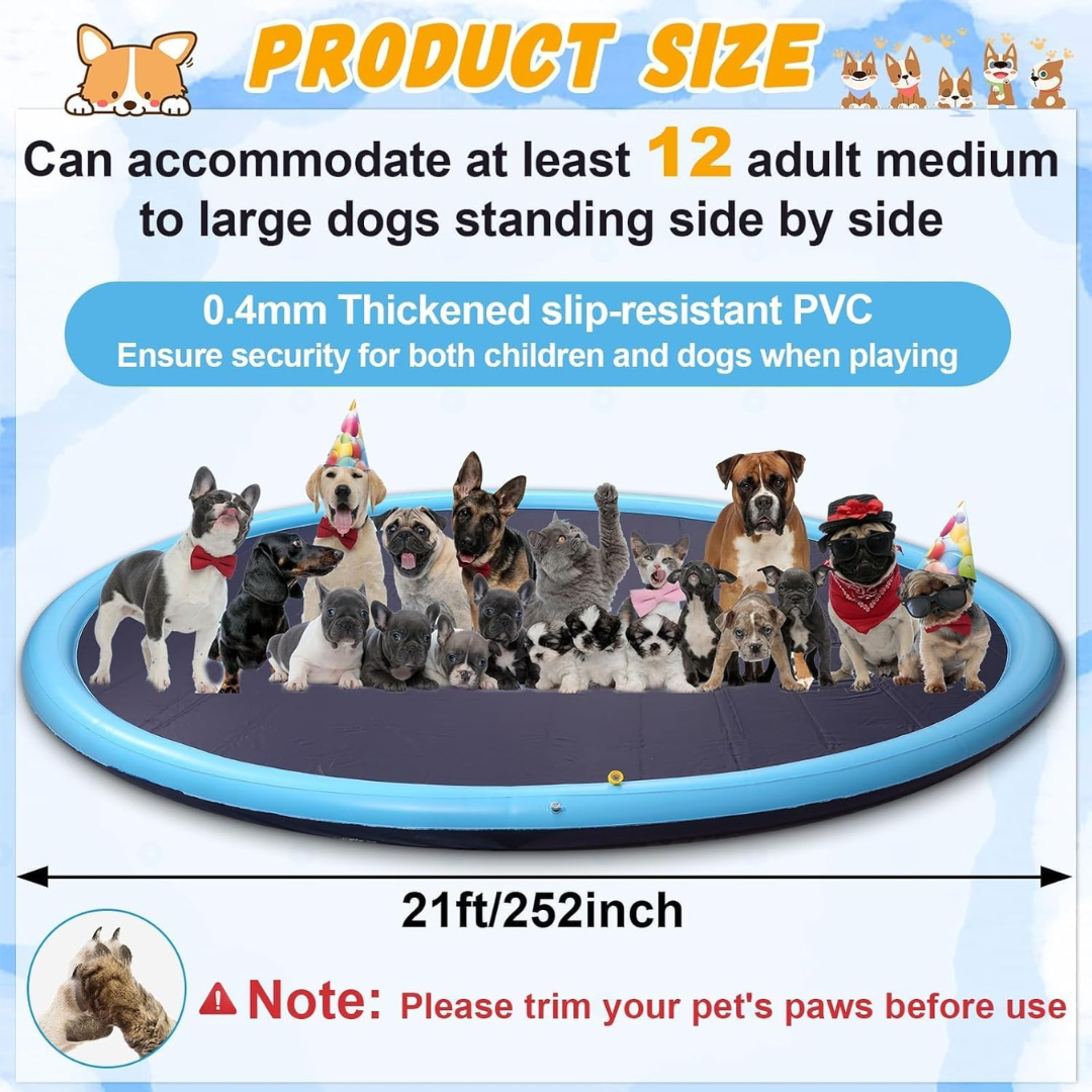 3 Sizes  Giant Inflatable Splash Pad-Aldronix