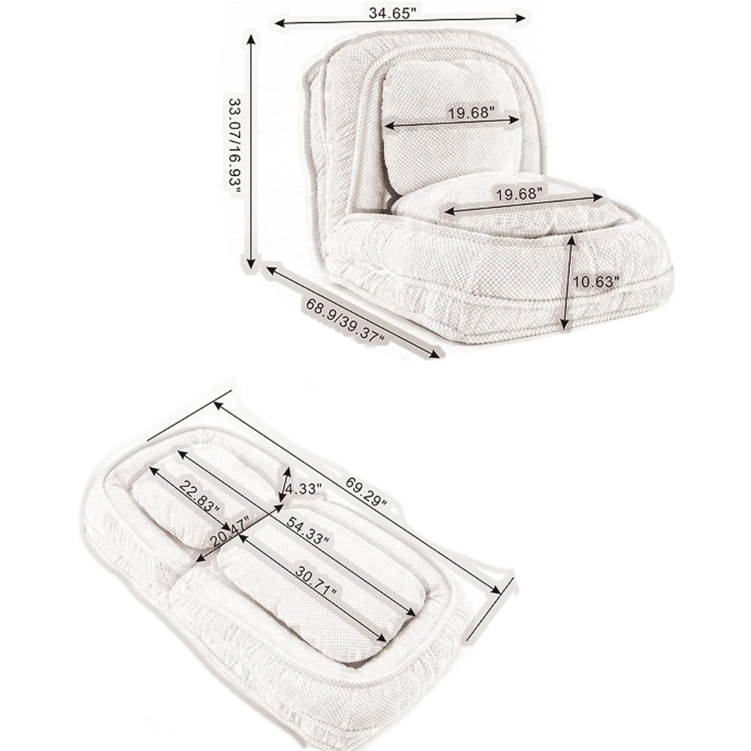 Lazy Sofa Couch Bed-Aldronix