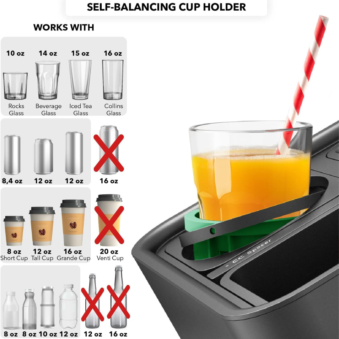 Drinks & Snacks Sofa Caddy with Armrest-Aldronix