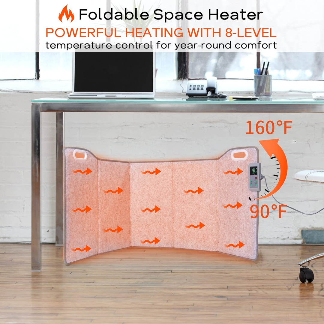 Portable 5-panel foot warmer-Aldronix