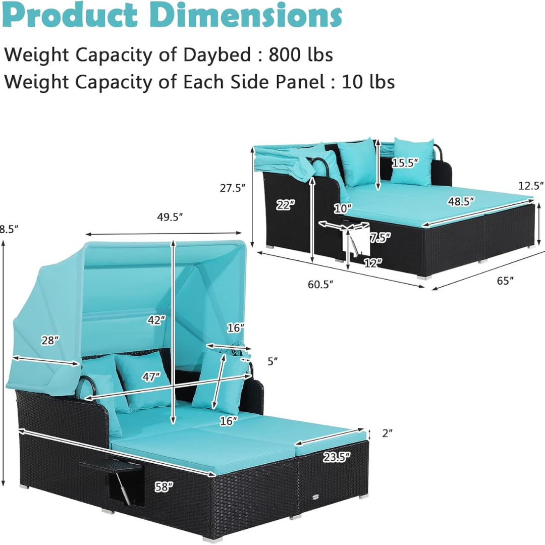 Wicker Sun Lounger-Aldronix