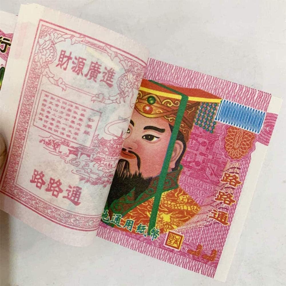 Money Chinese Joss Paper Heaven Bank Notes Heaven Money Mingbi per i funerali Hell Bank Notes Offerte sacrificali-Aldronix