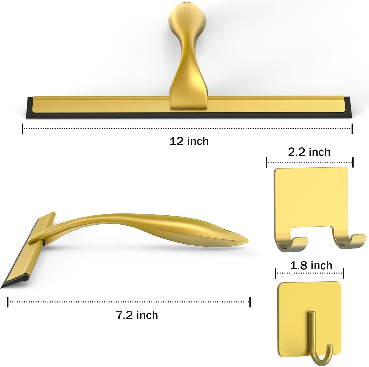 All-Purpose Stainless Steel Shower Squeegee-Aldronix