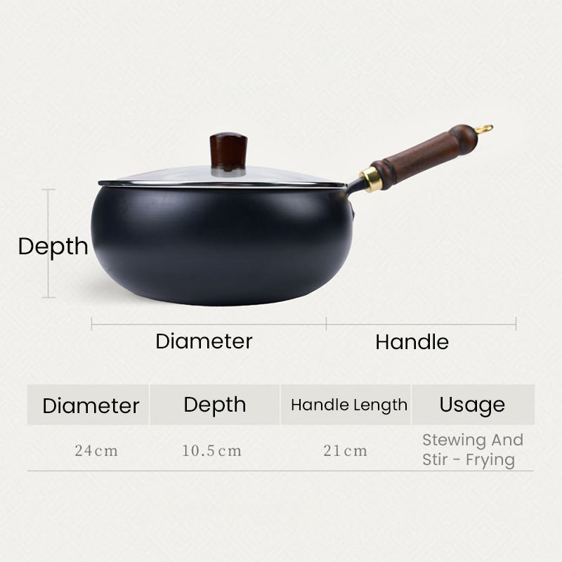 Uncoated Thick Iron Pot-Aldronix
