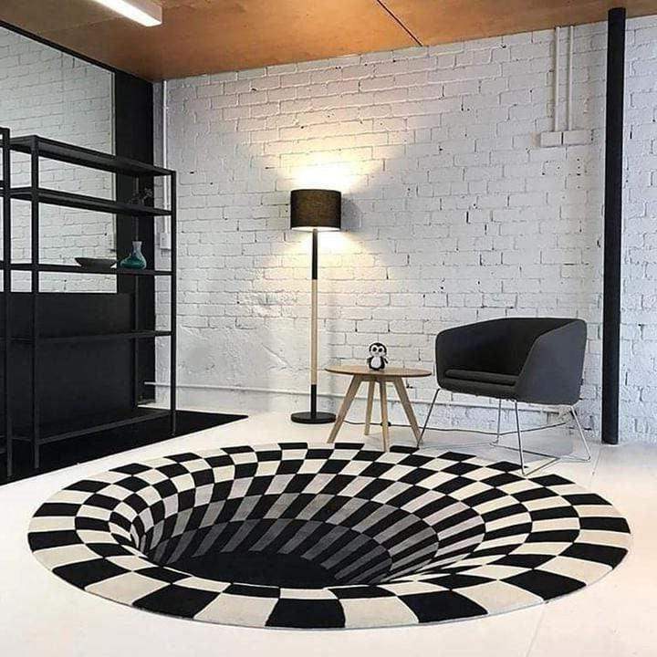 3D Vortex Illusion Rug-Aldronix