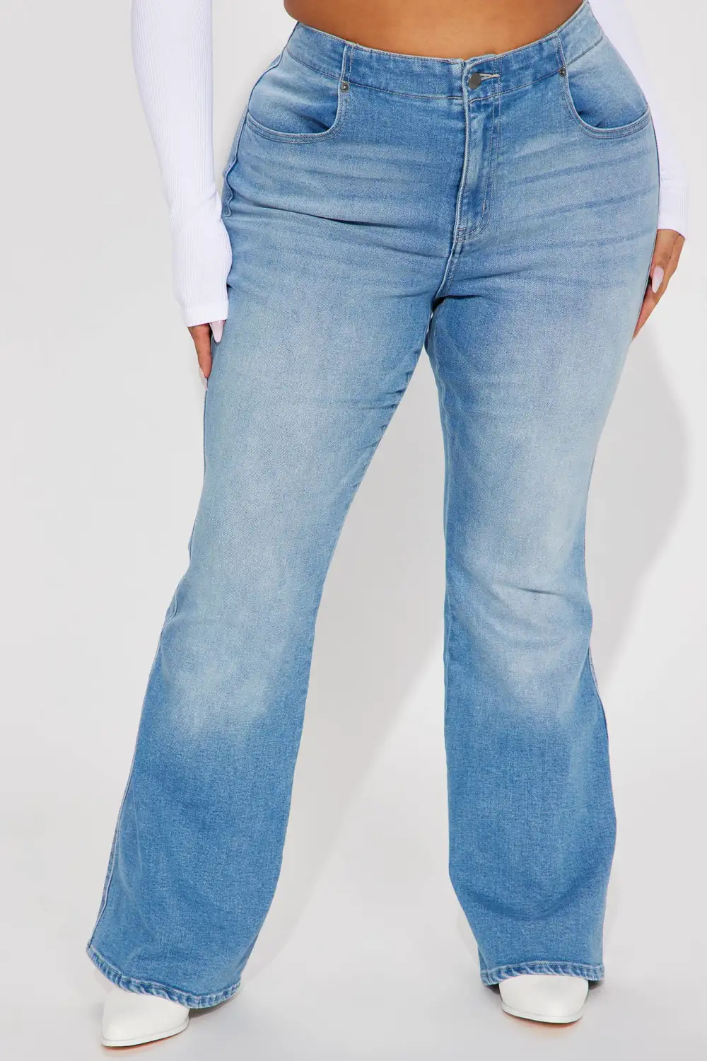 Houston Lace Up Bootcut Jean - Medium Wash-Aldronix