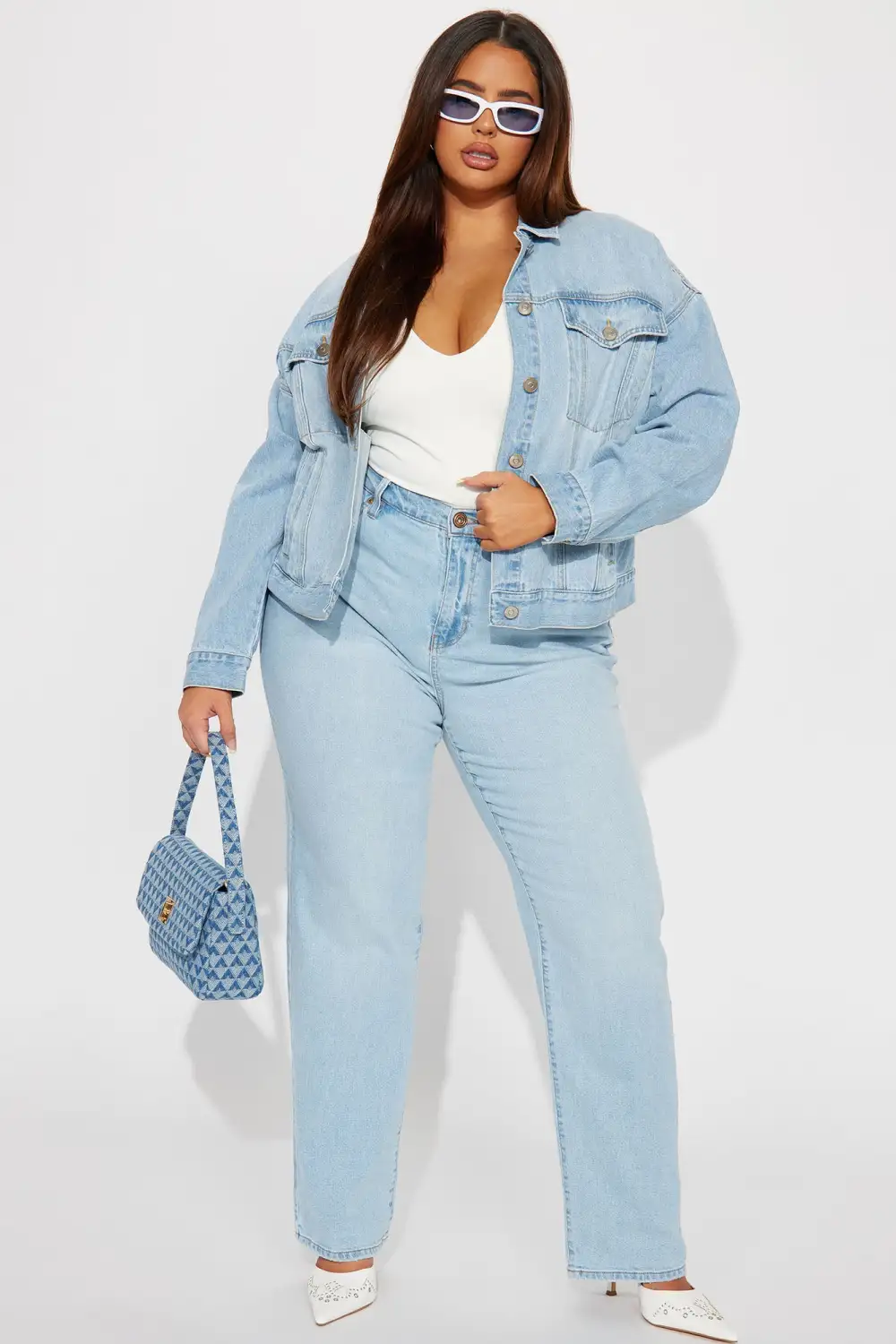 High Standards 90's Boyfriend Denim Trucker Jacket - Light Wash-Aldronix