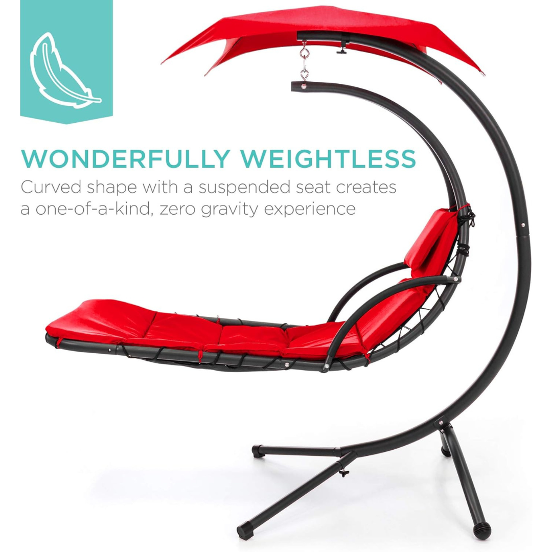 Curved Steel Chaise Lounge - Swing-Aldronix