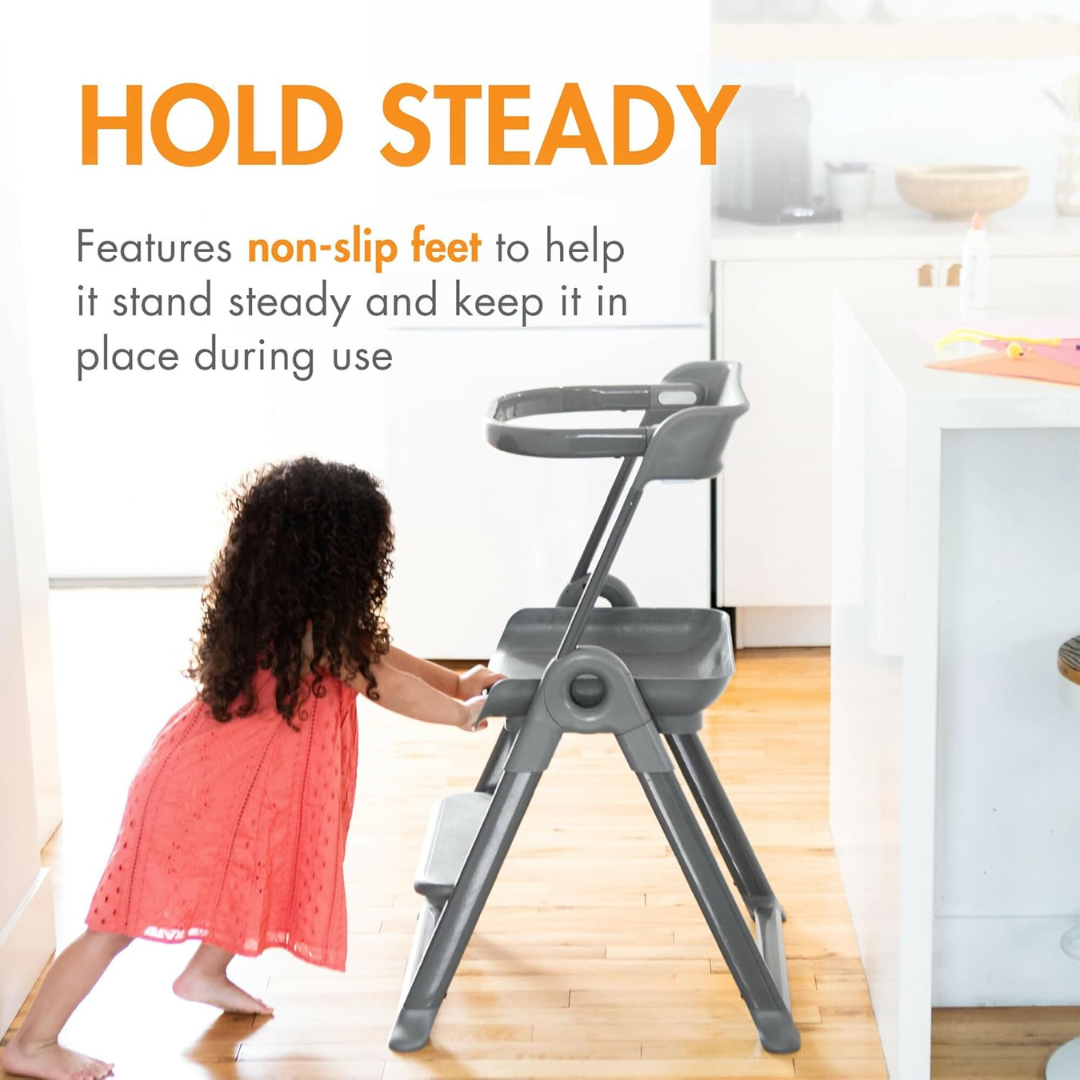 Kids Cooking Set and Folding Step Stool-Aldronix