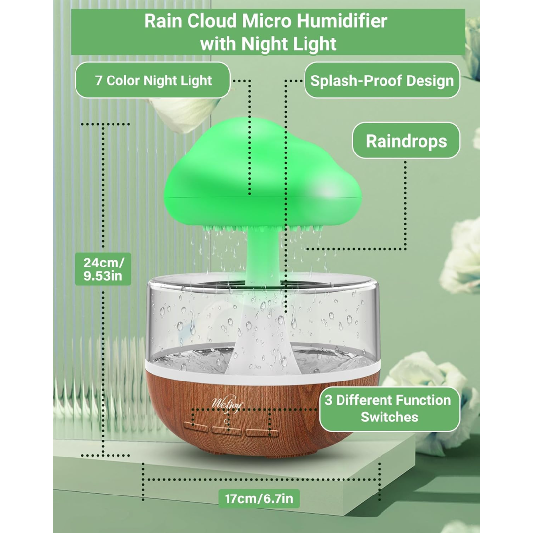 Raining Cloud Night Light-Aldronix