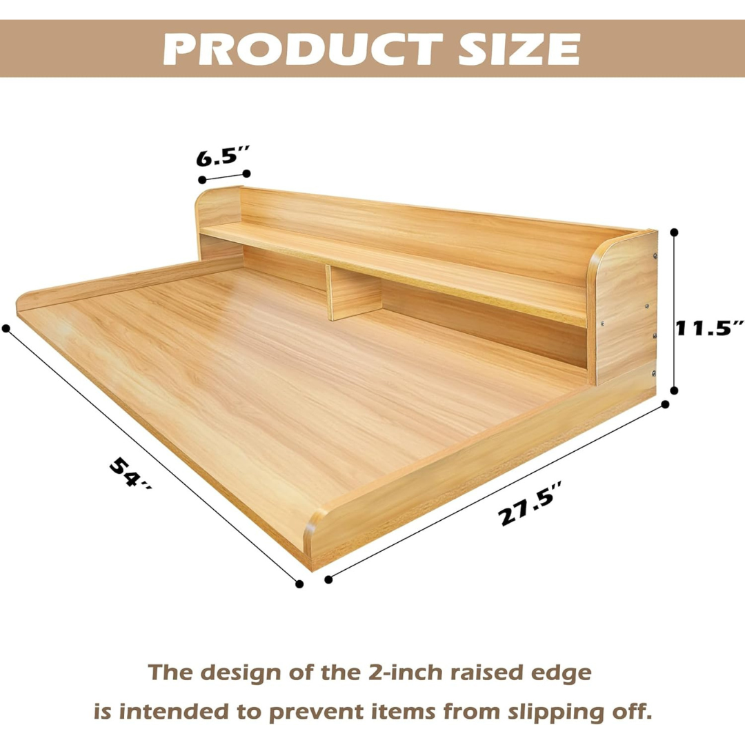 Laundry Countertop with 2-Tier Shelf-Aldronix