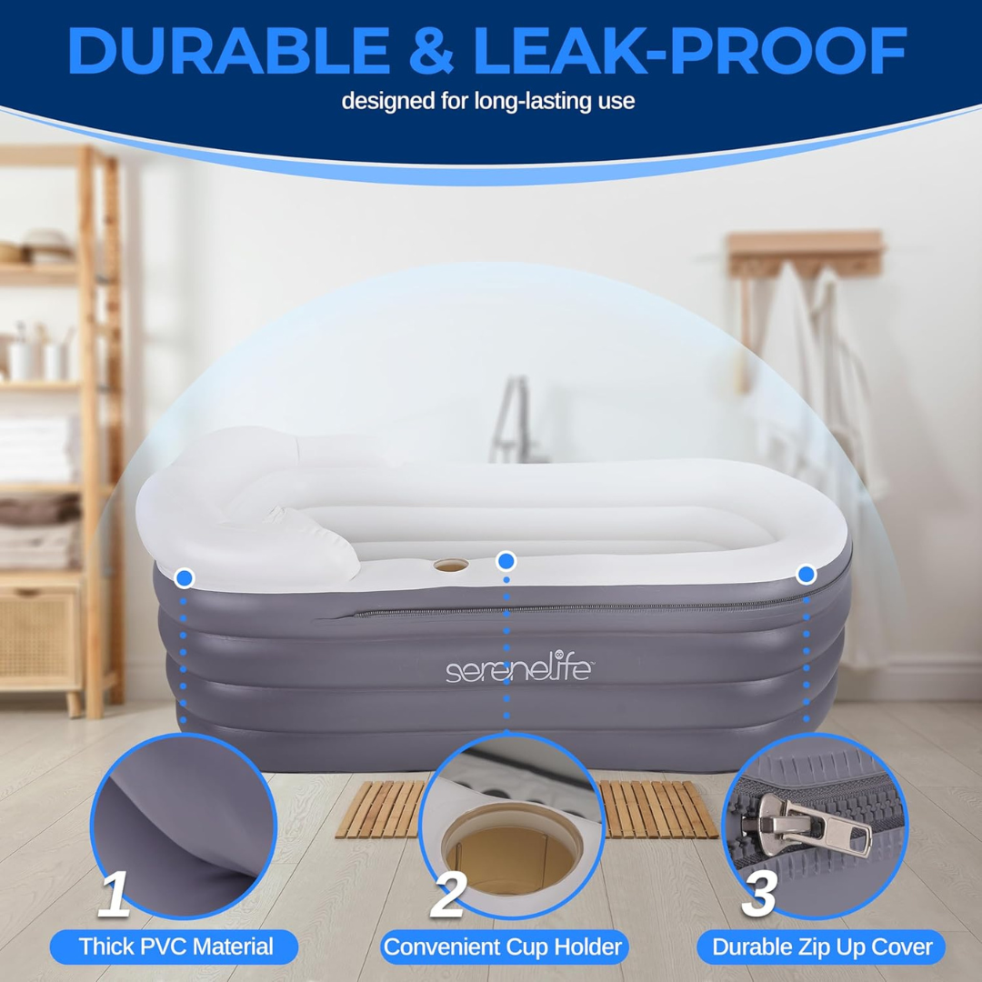 Inflatable Bathtub with Bubble Massage-Aldronix