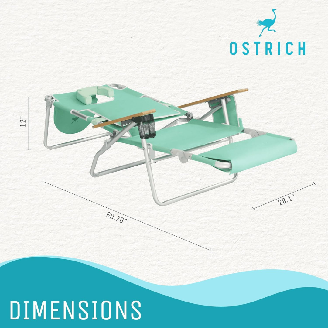 3 in 1 Folding Beach Lounger-Aldronix