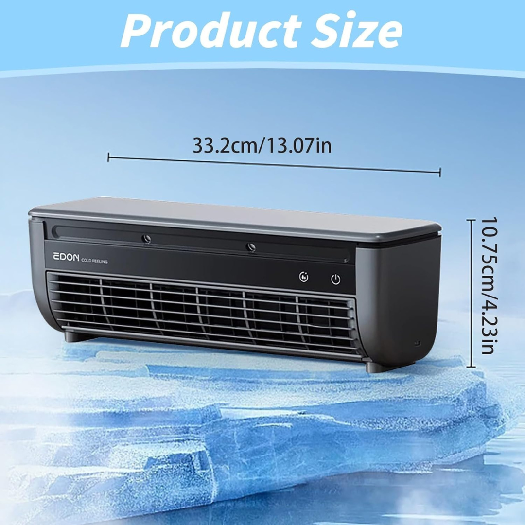 Rechargeable Fan, 3-Speed Spray, Portable Air Cooler-Aldronix