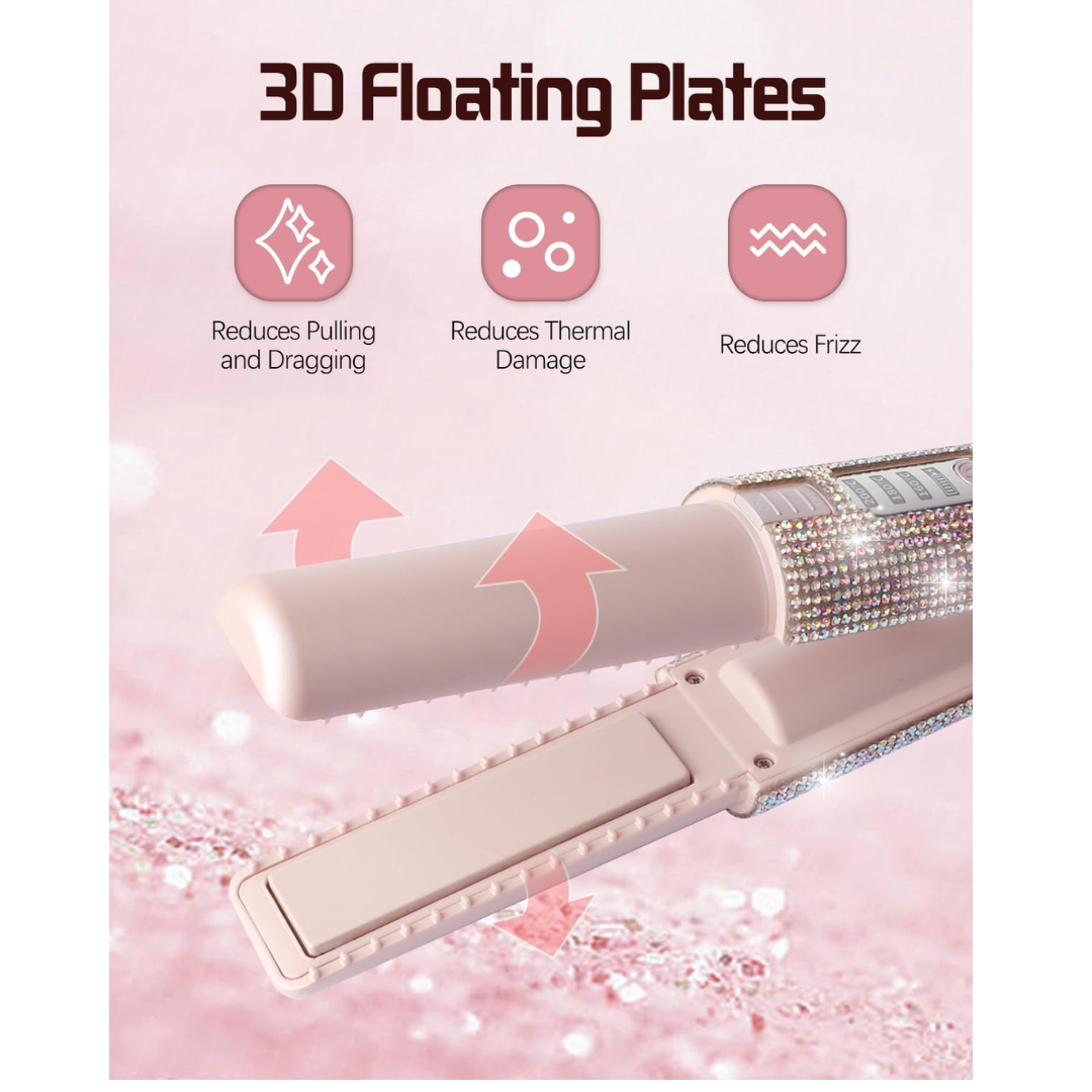 Gemstone Wireless Hair Straightener-Aldronix