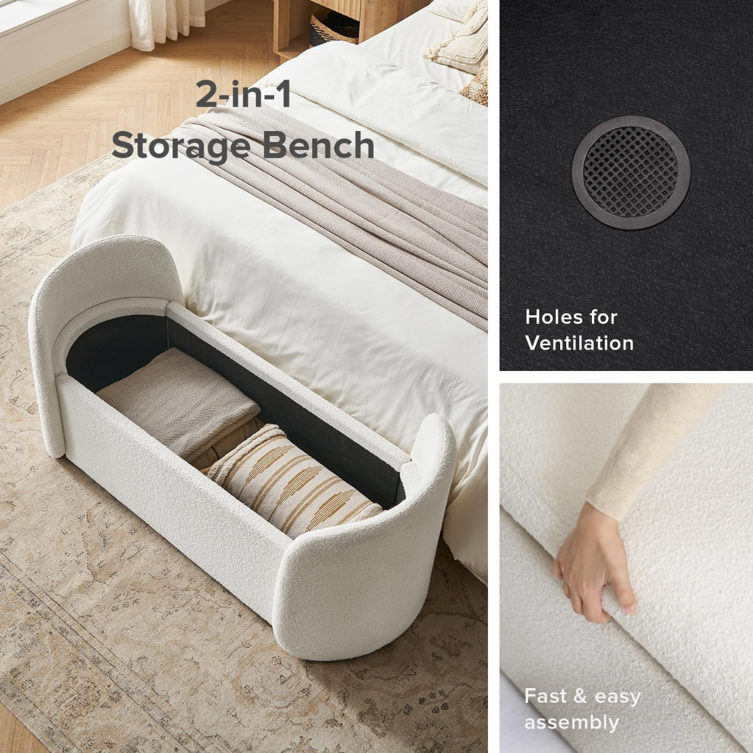 Ottoman Storage Bench-Aldronix