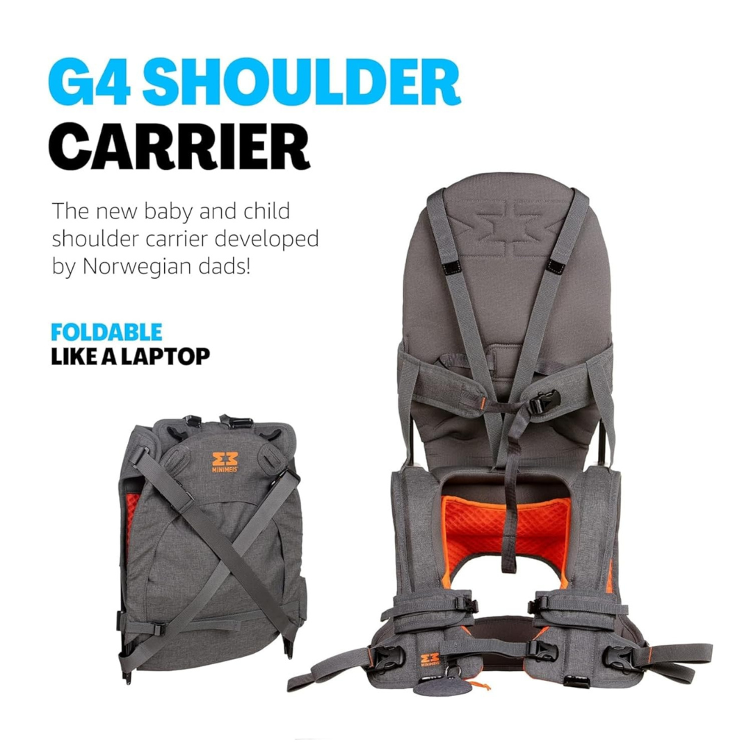 Lightweight Child Shoulder Carrier and Sunshade Bundle - For Kids 6 Months to 4 Years Old-Aldronix