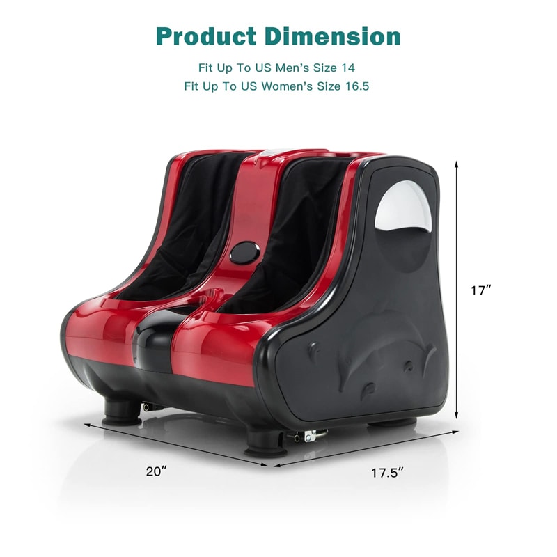Shiatsu Electric Foot Massager Heat Vibration Deep Kneading Foot Calf Massager-Aldronix