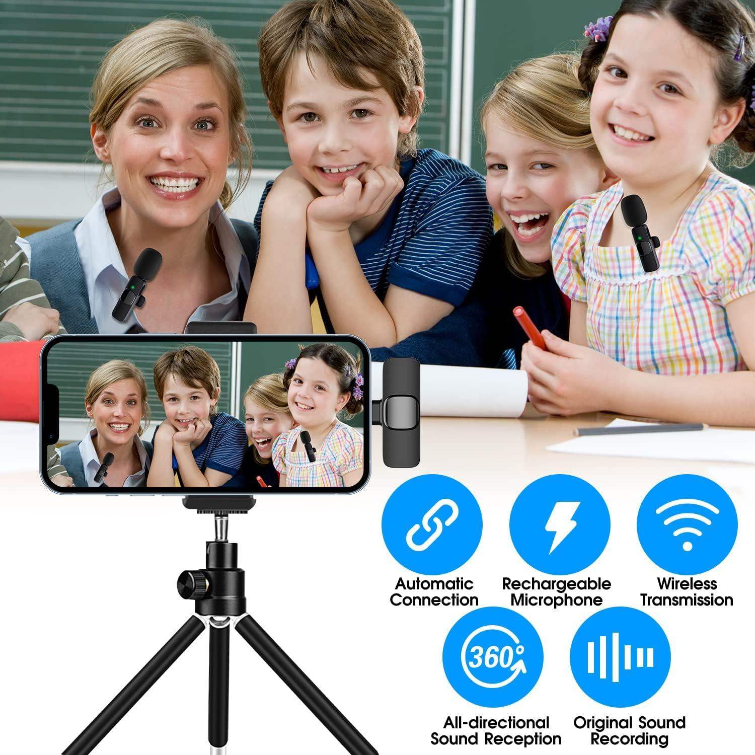 2 Pack Wireless Microphone For Iphone Ipad-Aldronix