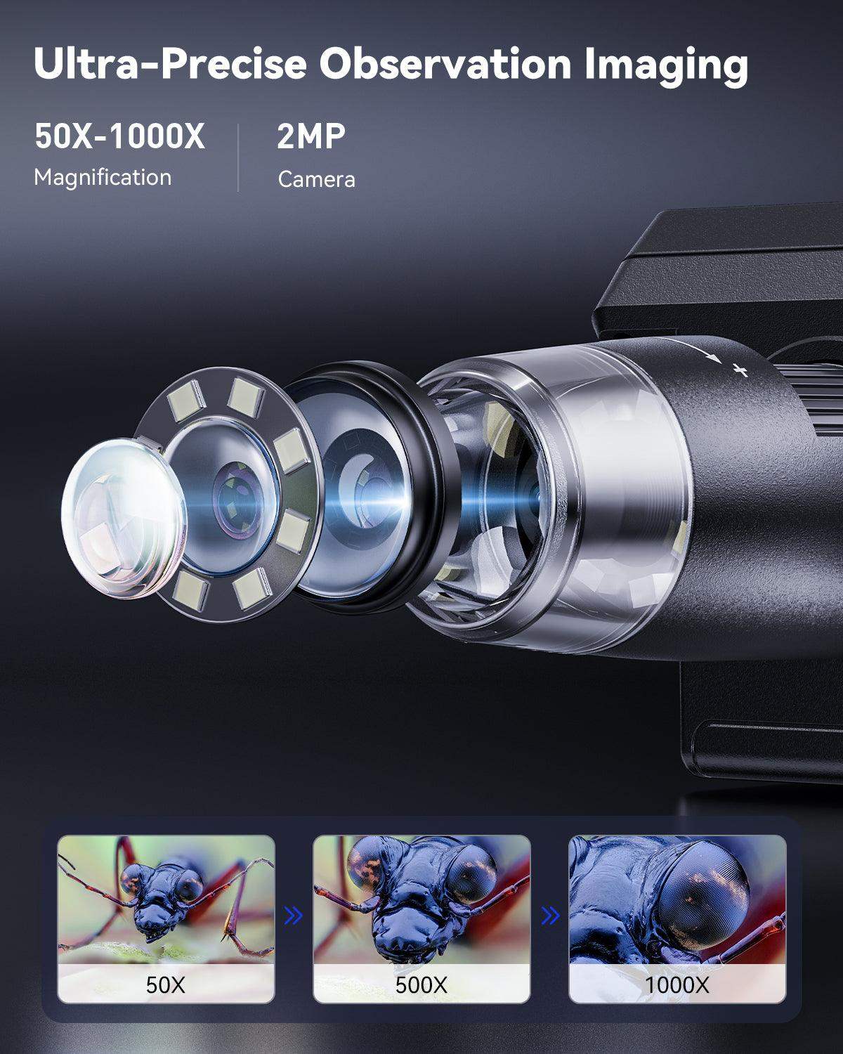 4.3 Inch Digital Soldering Microscope For Electronics Repair-Aldronix