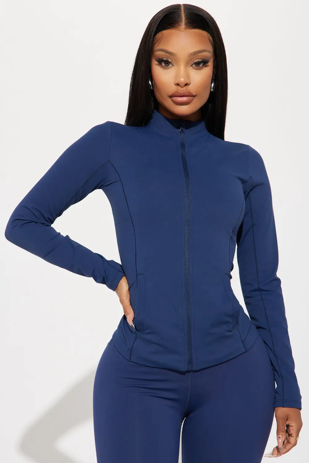 Get Right Active Jacket - Navy-Aldronix