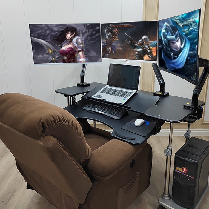 Gaming chair desktop computer table-Aldronix