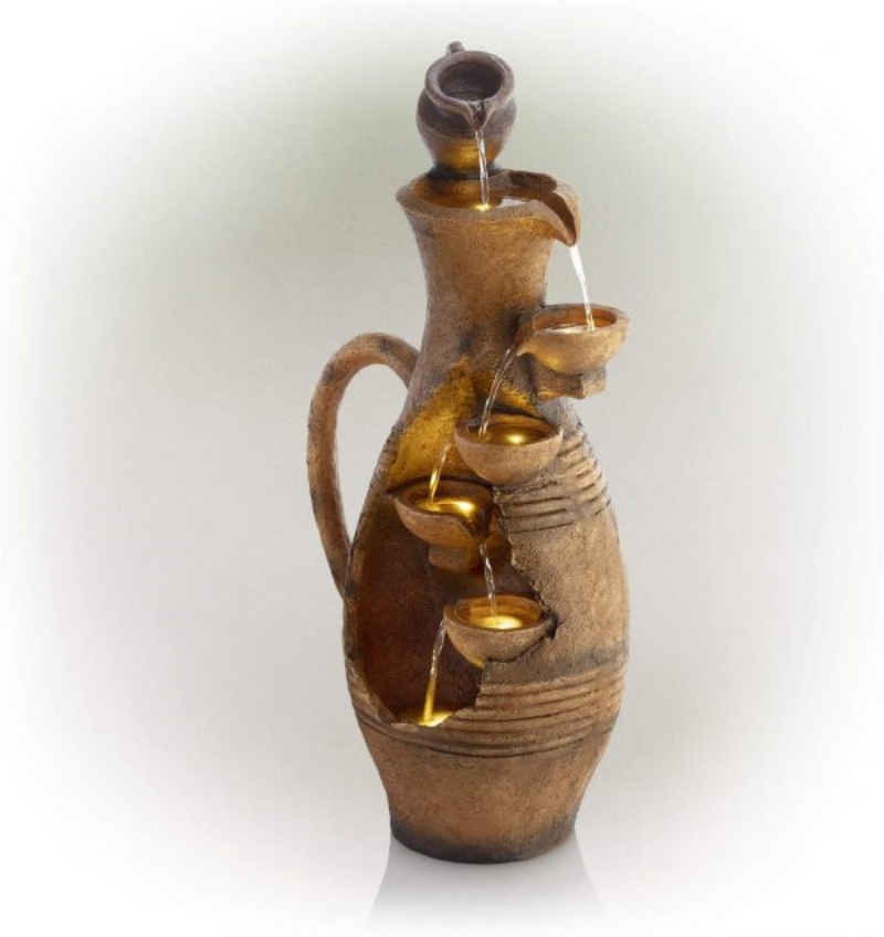 Alpine Cascading Fractured Jar Fountain-Aldronix