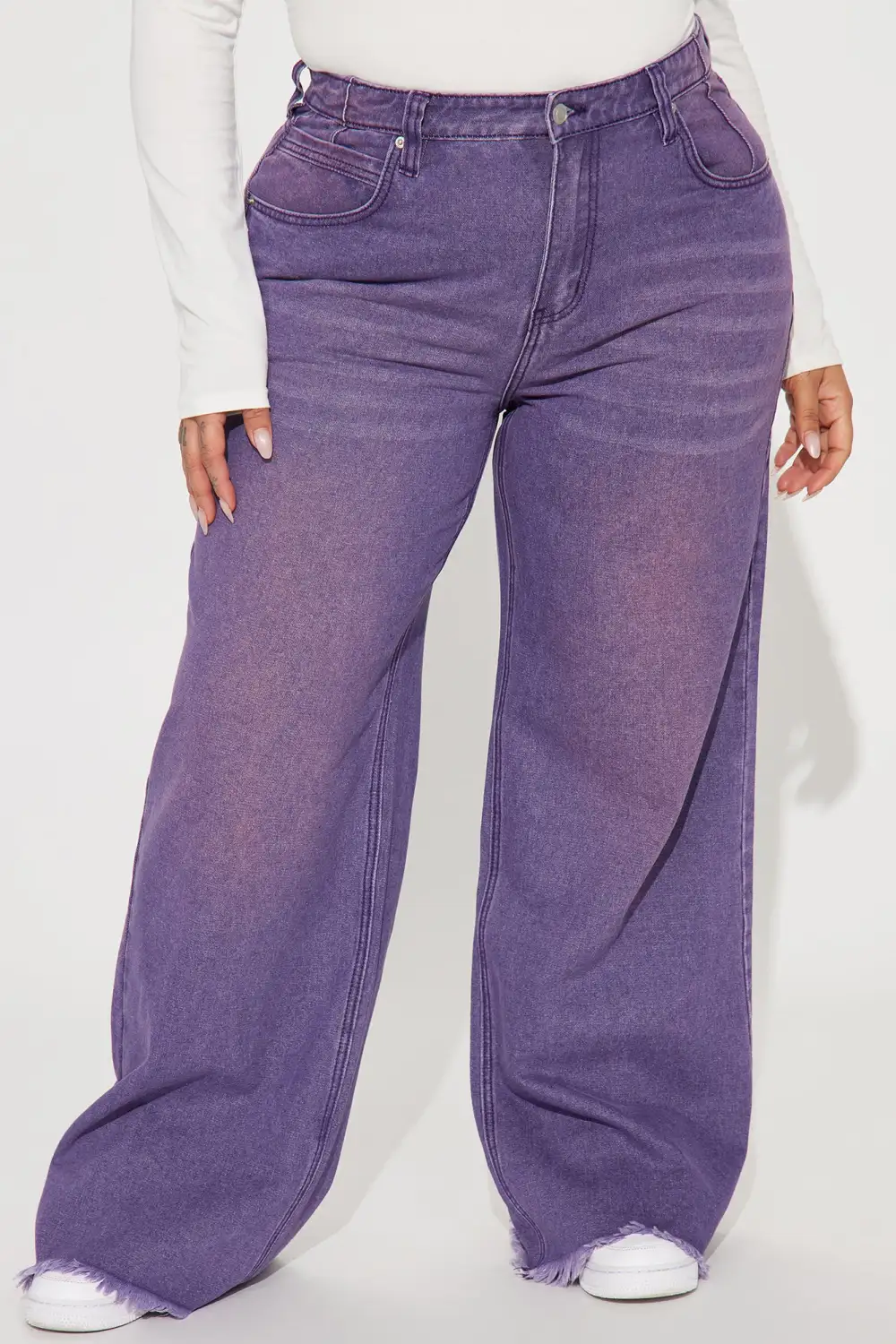 Ashtin Baggy Jeans - Purple-Aldronix