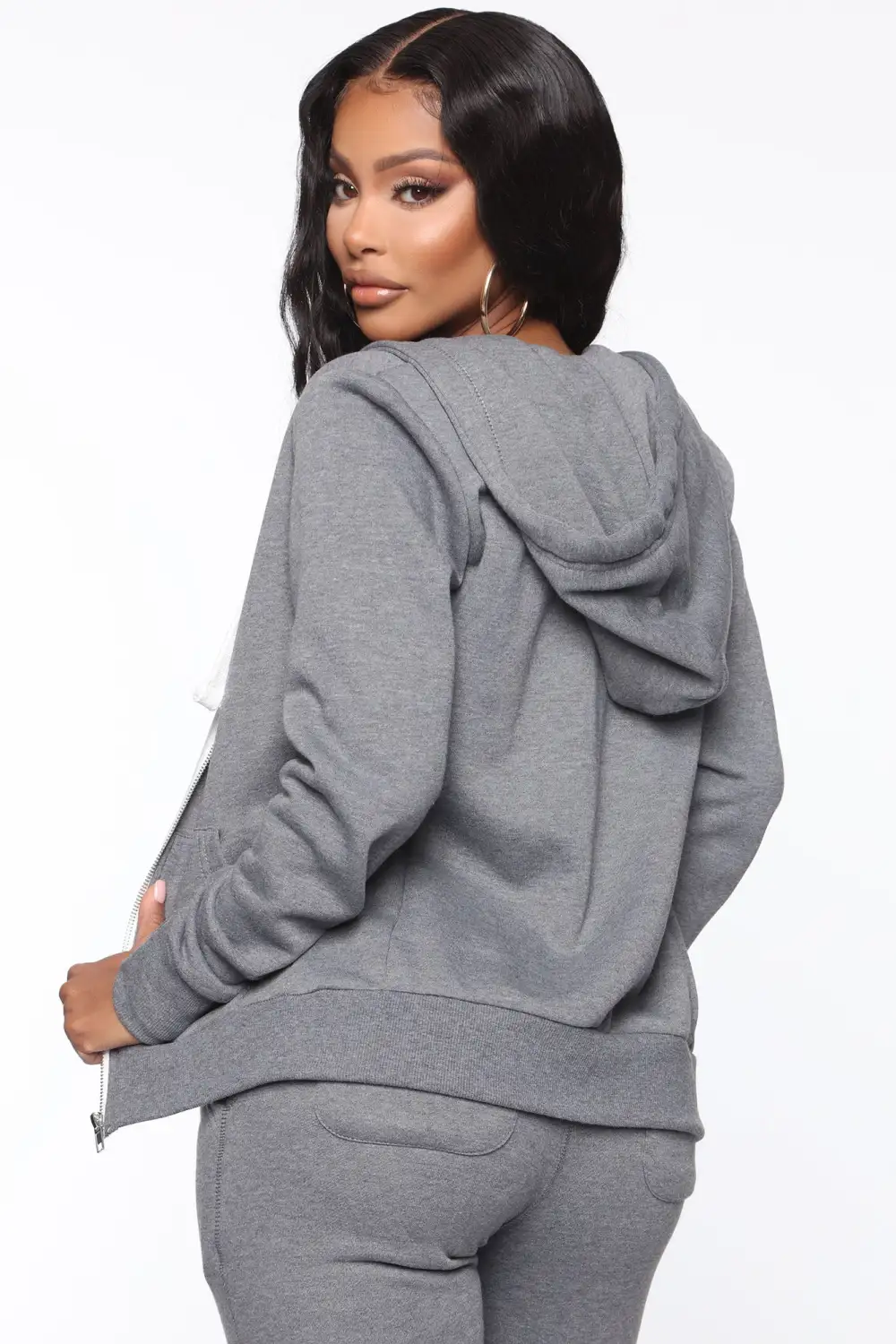 Relaxed Vibe Zip Up Jacket - Heather Grey-Aldronix