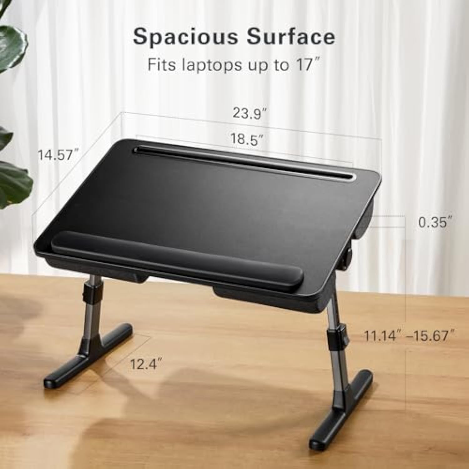 2-in-1 Bed Table & Lap Desk - Soft Cushions-Aldronix