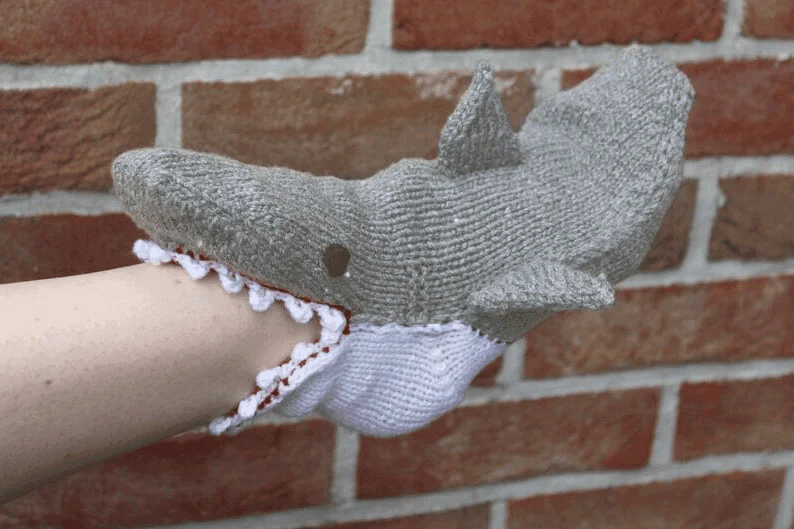 3D Knitted Crocodile Socks-Aldronix