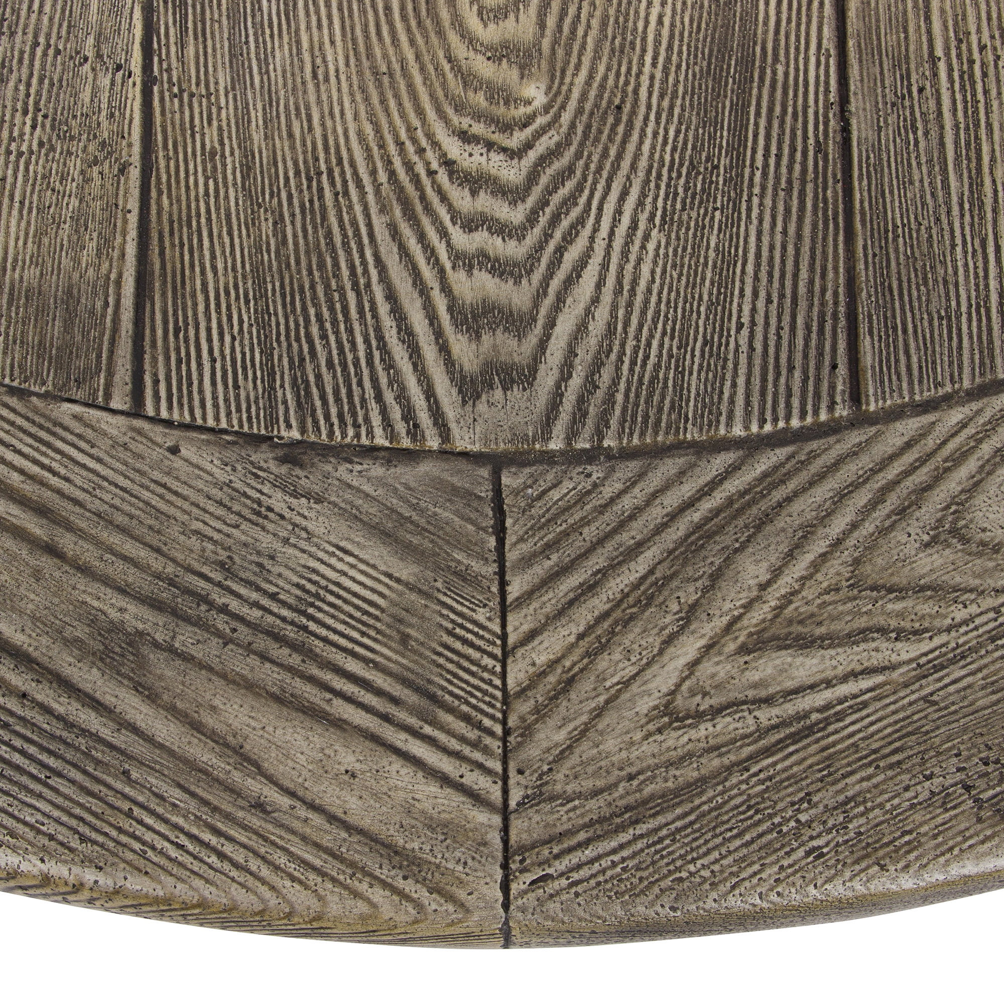 35 in. Round Outdoor Fire Pit Table - Stone-Aldronix