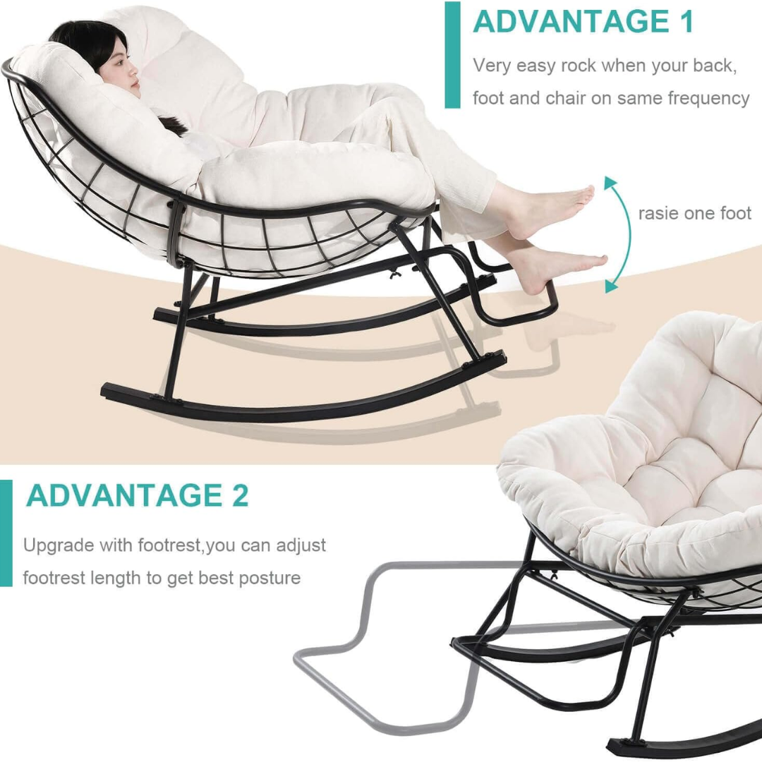 Nursery Ergonomic  Rocking Chair-Aldronix
