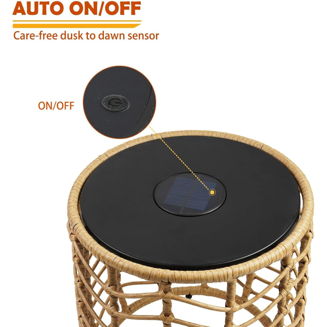 Solar Yard Boho Solar Nesting Tables-Aldronix