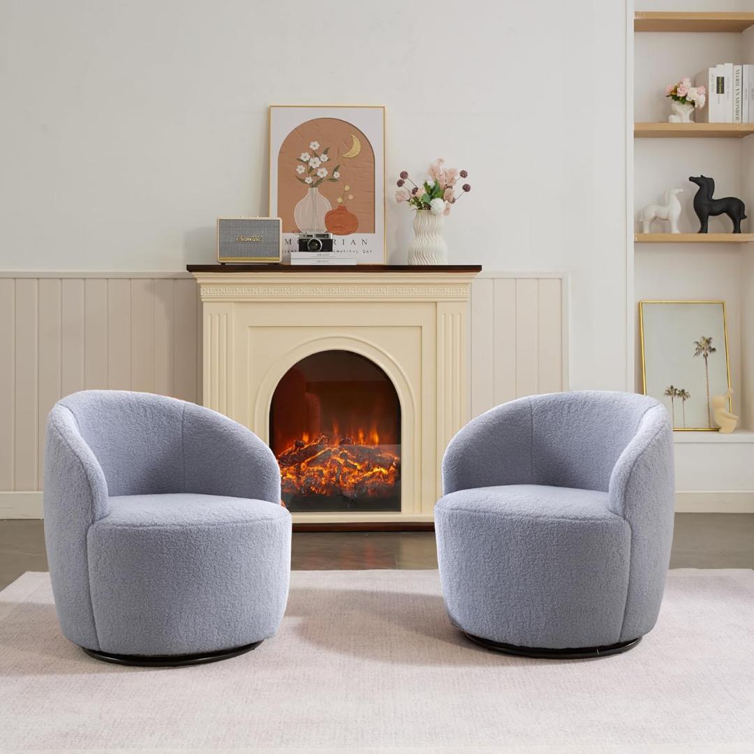 Teddy Swivel Cuddle Chair-Aldronix