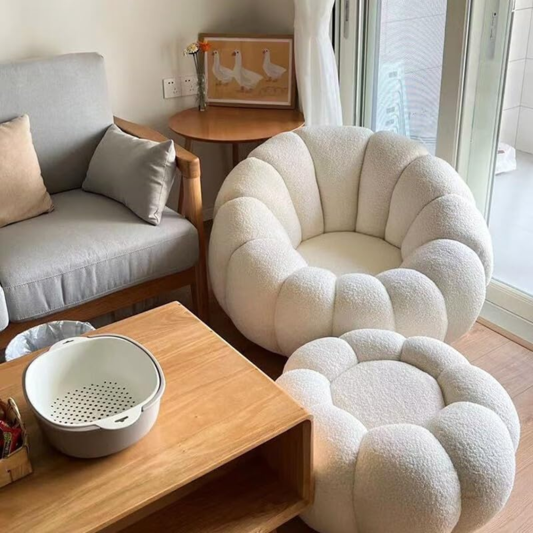 Modern Lamb Fleece Sofa Set-Aldronix