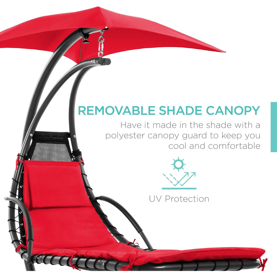 Curved Steel Chaise Lounge - Swing-Aldronix