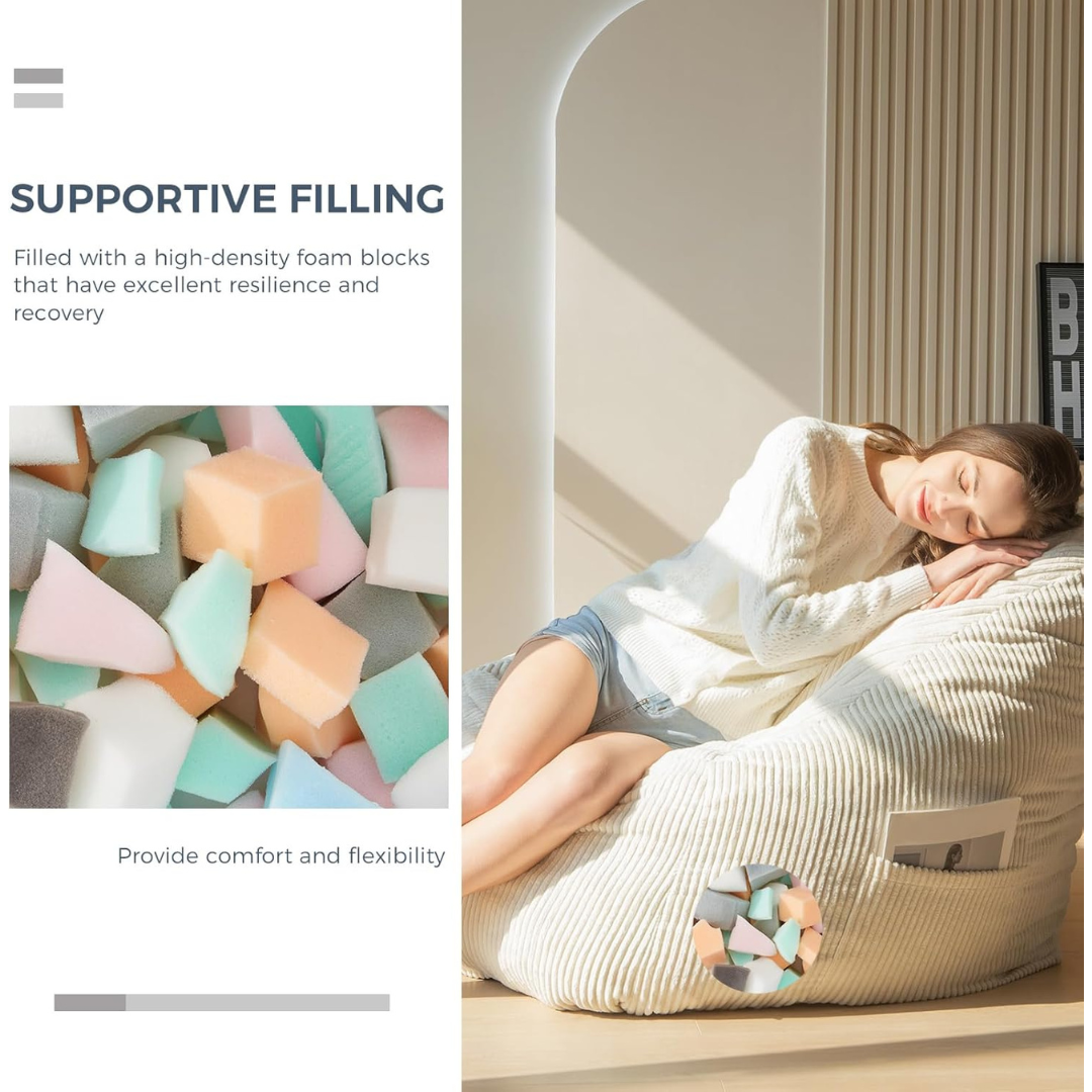 Floor Sofa Bean Bag Chair-Aldronix