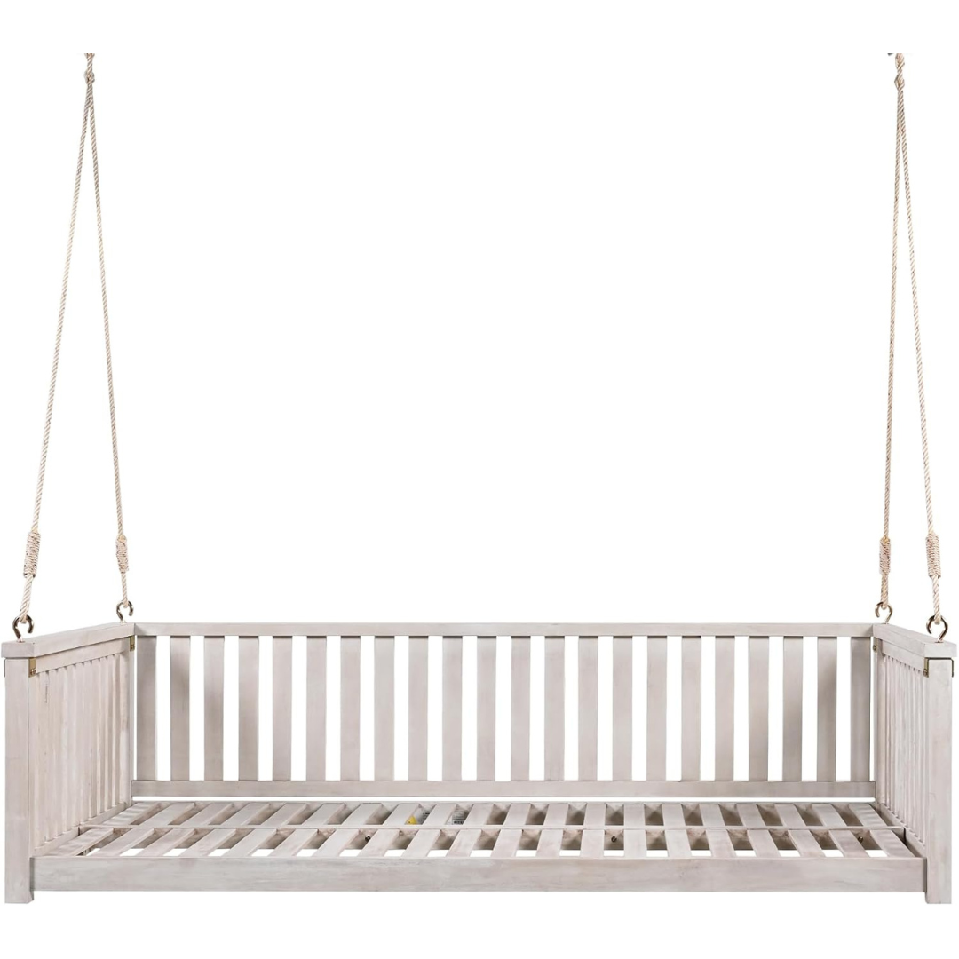 Porch Swing with Ropes for Backyard-Aldronix