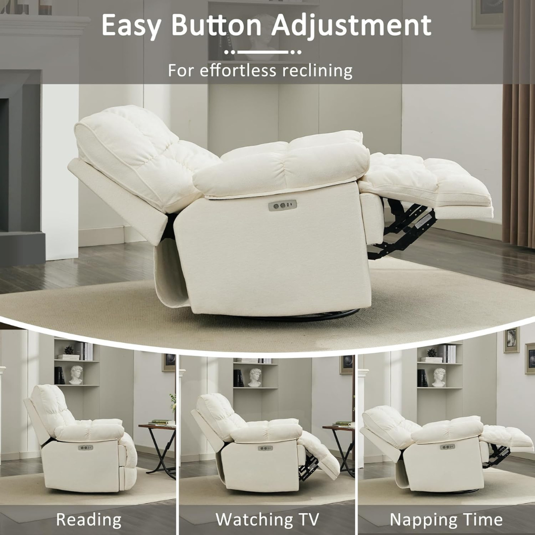 Super Comfy Overstuffed Extra Wide Rocking Recliners-Aldronix