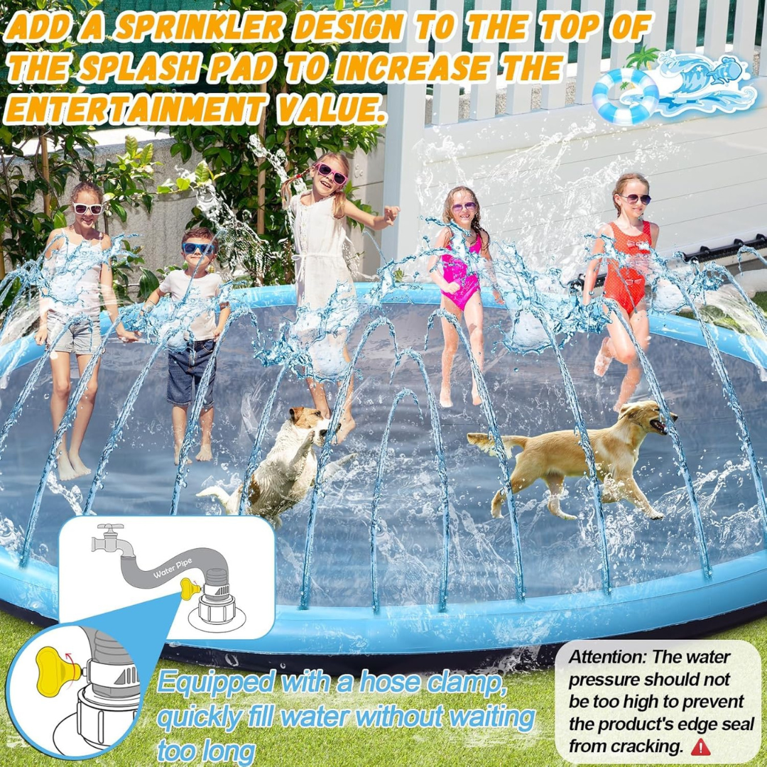 3 Sizes  Giant Inflatable Splash Pad-Aldronix