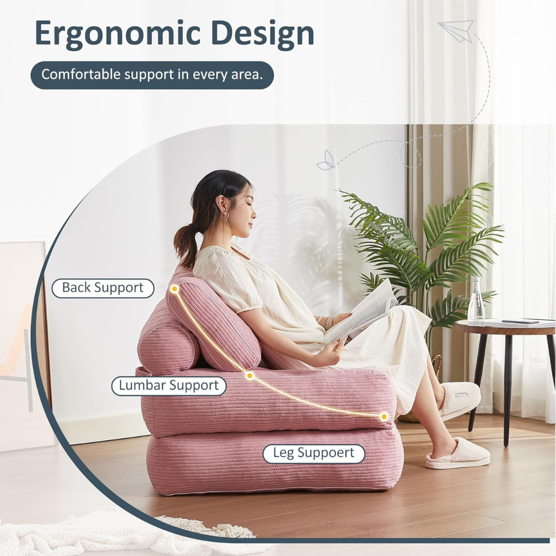 Futon Sofa Bed - Floor Couch for Adults Chair for Living Room-Aldronix