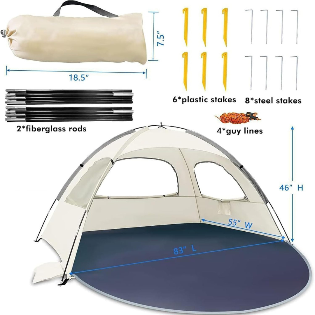 Mini Portable Beach Tent-Aldronix