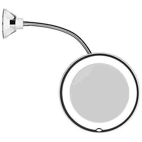 10X LED mirror on suction cup-Aldronix