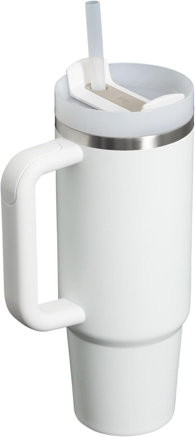 Stanley Quencher H2.0 Tumbler with Handle and Straw 30 oz | Flowstate 3-Position Lid | Cup Holder Compatible for Travel | Insulated Stainless Steel Cup | BPA-Free | Cherry Blossom-Aldronix