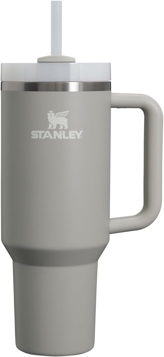Stanley Quencher H2.0 Tumbler with Handle and Straw 30 oz | Flowstate 3-Position Lid | Cup Holder Compatible for Travel | Insulated Stainless Steel Cup | BPA-Free | Cherry Blossom-Aldronix